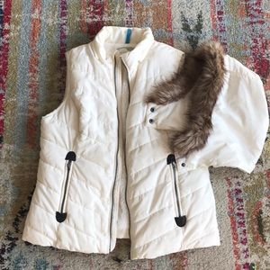 Gorgeous White Vest by GreenTea. NWOT. Size L